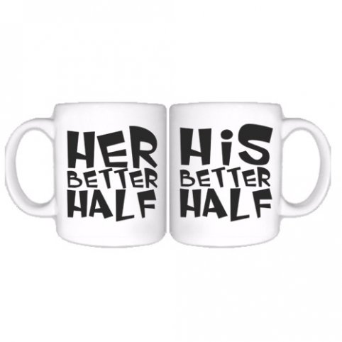 "His/Her better half" šolje u paru