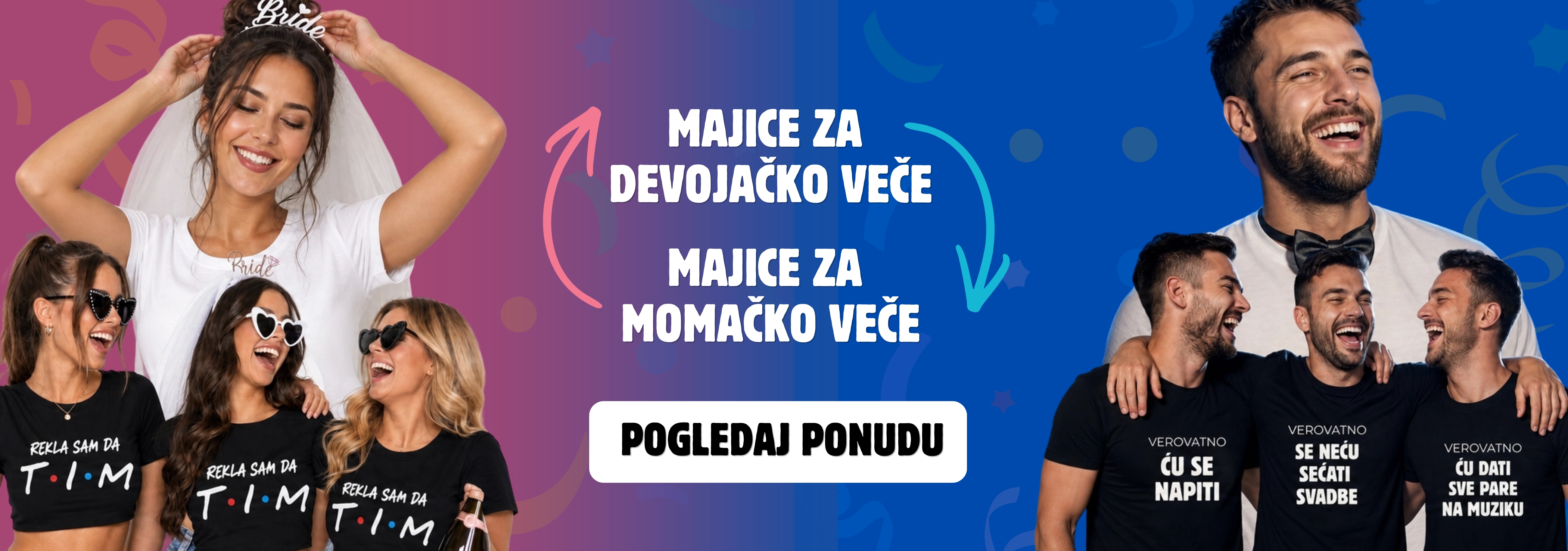 Majice za devojačko i momačko veče